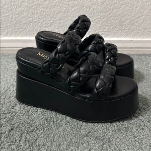 Marco Moreo Braided Platform Sandal size 35